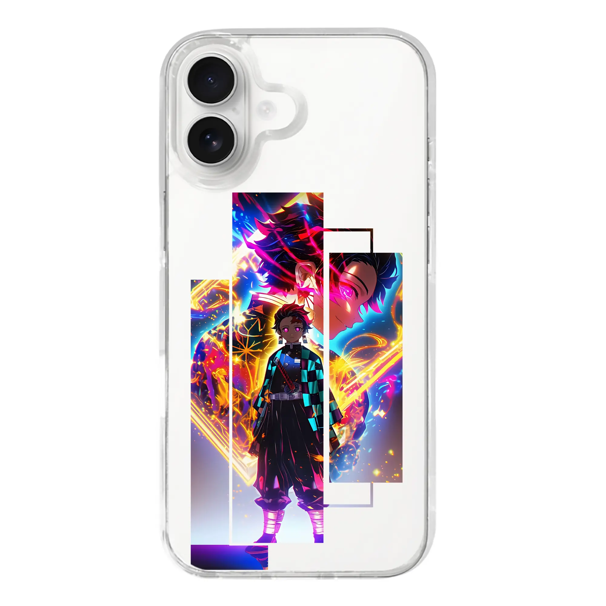 鬼滅の刃 グッズ,竈門 炭治郎 - iPhone 17シリーズ 透明スマホケース – 薄型・耐衝撃・精密フィット保護カバー